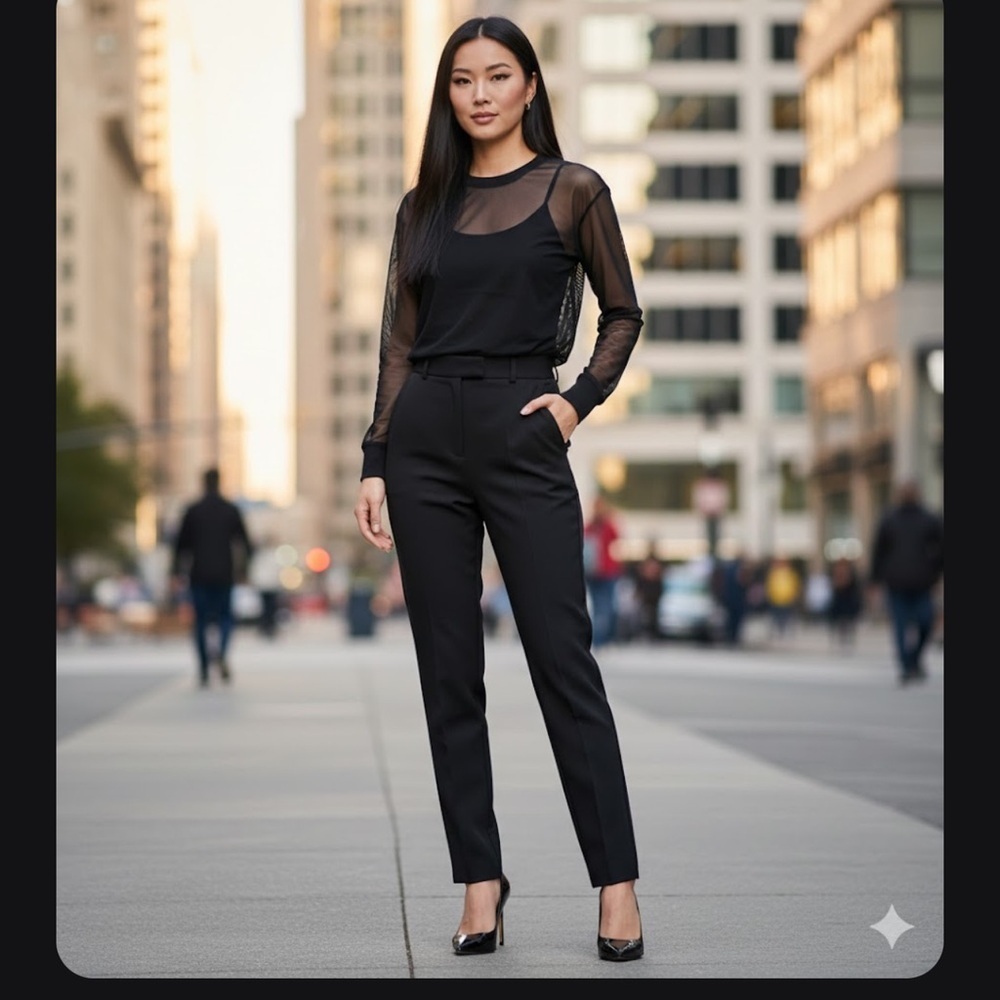 Forever 21 Elegant Black Women's top
